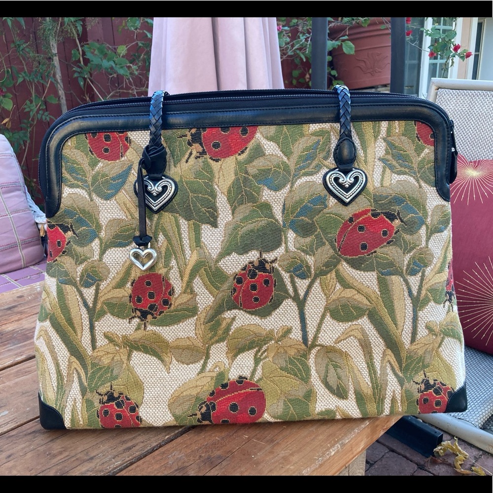 Brighton Tote Tapestry Ladybug Bag Large. Perfect!